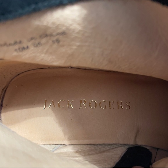 JACK ROGERS Gemma Whip Stitched Ankle Boot Wo's 10M Black Suede Side Zip - Picture 9 of 11